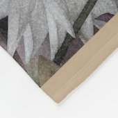 Couverture Polaire Jardin à fleurs de Dahlia Blanche-polaire Abstrait (Coin)