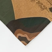 Couverture Polaire Jardin Abstrait : Botanique (Coin)