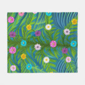 Couverture Polaire Jardin Abstrait de la petite salade (Devant (Horizontal))