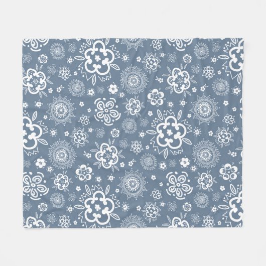 Couverture Polaire Jardin Au Fil - Une Danse Florale Traditionnelle (Devant (Horizontal))