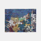 Couverture Polaire Jardin avec chien et chat, Jessie Willcox Smith (Devant (Horizontal))