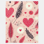 Couverture Polaire Jardin d'amour de la Saint-Valentin (Devant)