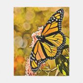 Couverture Polaire Jardin d'art papillon monarque (Devant)