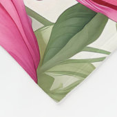 Couverture Polaire Jardin de campagne Roses et pivoines Floral (Coin)