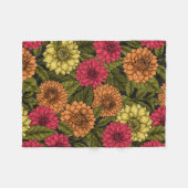 Couverture Polaire Jardin de Dahlia (Devant (Horizontal))