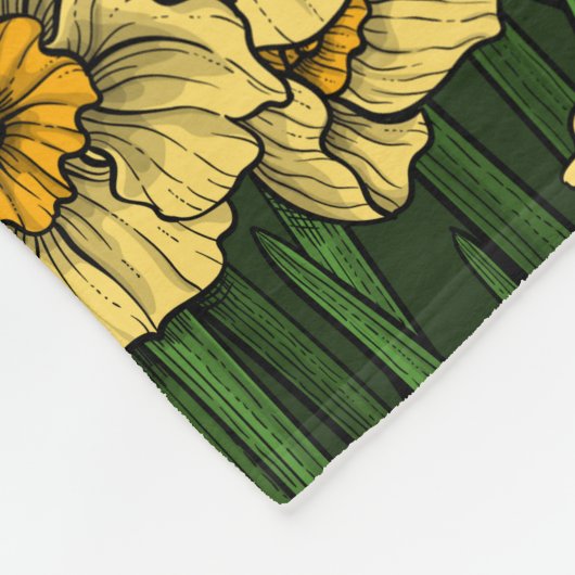 Couverture Polaire Jardin de la jonquille (Coin)