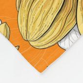 Couverture Polaire Jardin de Magnolia en jaune (Coin)