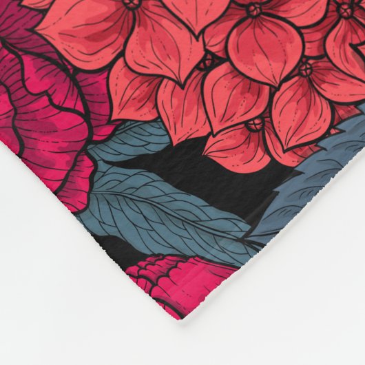 Couverture Polaire Jardin de morpho bleu (Coin)