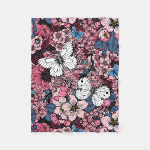 Couverture Polaire Jardin de printemps