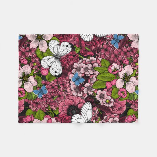 Couverture Polaire Jardin de printemps 2 (Devant (Horizontal))