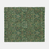 Couverture Polaire Jardin de William Morris - Verts (Devant (Horizontal))