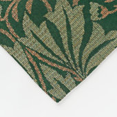 Couverture Polaire Jardin de William Morris - Verts (Coin)