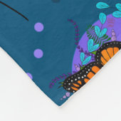 Couverture Polaire Jardin des papillons Monarque (Coin)