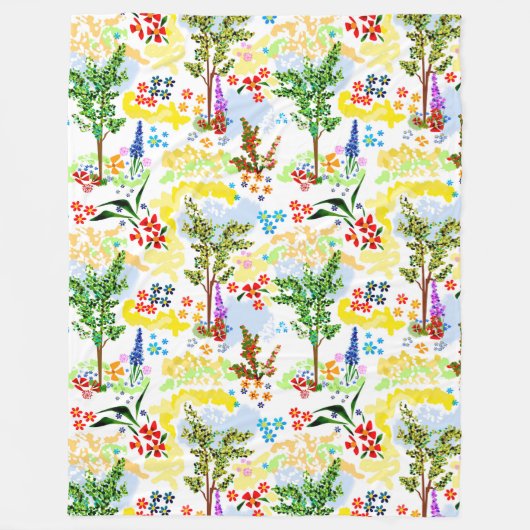 Couverture Polaire Jardin d'été (Devant)