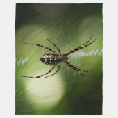 Couverture Polaire Jardin d'or photographie d'araignée Fleece Blanket (Devant)