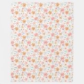 Couverture Polaire Jardin Fleur sauvage animé Aesthétique Aquarelle (Devant)