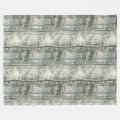 Couverture Polaire Jardin floral rose enchanté (Devant (Horizontal))