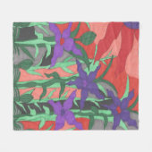 Couverture Polaire Jardin floral Twilight (Devant (Horizontal))
