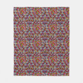 Couverture Polaire Jardin joyeux groovy (Devant)