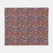 Couverture Polaire Jardin joyeux groovy (Devant (Horizontal))