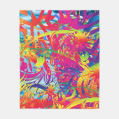 Couverture Polaire Jardin magique Abstrait (Devant)