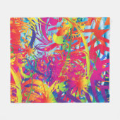 Couverture Polaire Jardin magique Abstrait (Devant (Horizontal))
