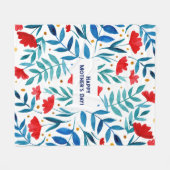 Couverture Polaire Jardin magique Fête des mères (Devant (Horizontal))