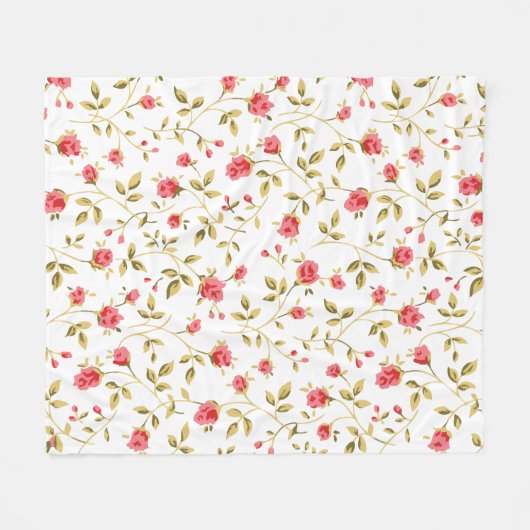 Couverture Polaire Jardin rose (Devant (Horizontal))