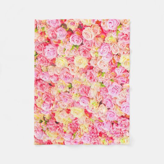 Couverture Polaire Jardin rose (Devant)