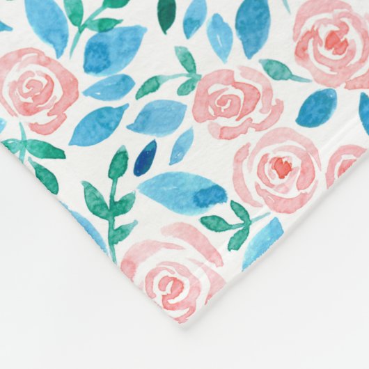 Couverture Polaire Jardin rose 2 (Coin)