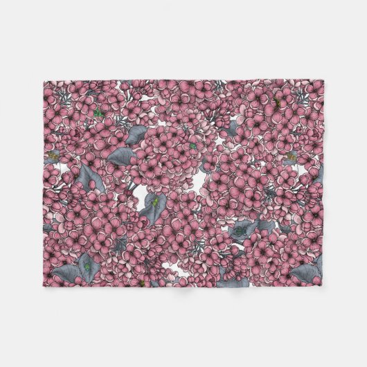 Couverture Polaire Jardin rose Lilac (Devant (Horizontal))