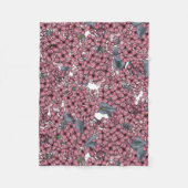 Couverture Polaire Jardin rose Lilac (Devant)