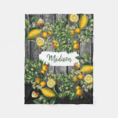 Couverture Polaire Jardin rustique d'agrumes (Devant)