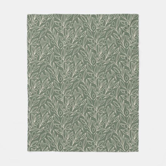 Couverture Polaire Jardin Sage (Devant)