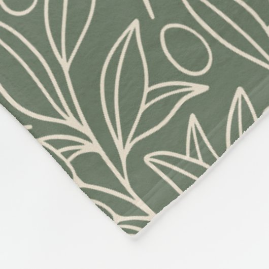 Couverture Polaire Jardin Sage (Coin)