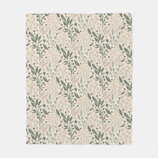 Couverture Polaire Jardin Sage (Devant)