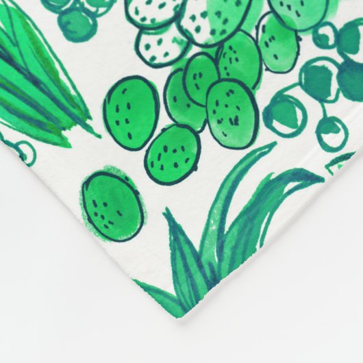 Couverture Polaire Jardin succulent (Coin)