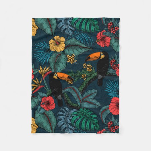 Couverture Polaire Jardin toucan 2 (Devant)