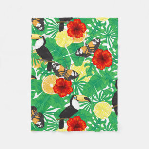 Couverture Polaire Jardin tropical
