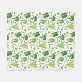 Couverture Polaire Jardin verdoyant Légume légumes mignons (Devant (Horizontal))