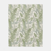 Couverture Polaire Jardin vert fleuri (Devant)