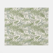 Couverture Polaire Jardin vert fleuri (Devant (Horizontal))