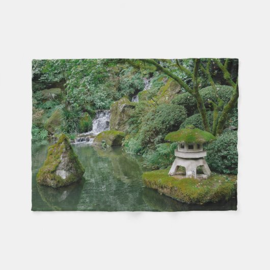 Couverture Polaire Jardins japonais paisibles (Devant (Horizontal))