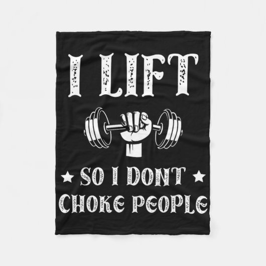 Couverture Polaire J'Ascense Donc Je Ne Choque Pas Les Gens Drôle Gym (Devant)