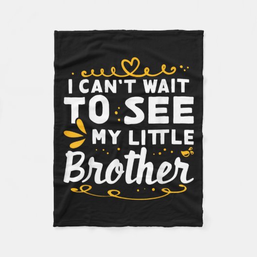 Couverture Polaire J'attends de voir Little Brother Design pour (Devant)