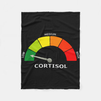Couverture Polaire Jauge de cortisol bas drôle de biologie psychologi