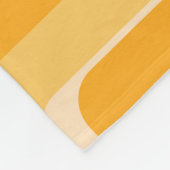 Couverture Polaire Jaune Abstrait géométrique (Coin)