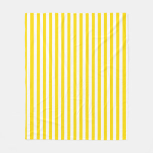 Couverture Polaire Jaune blanc rayé Élégant Modèle moderne