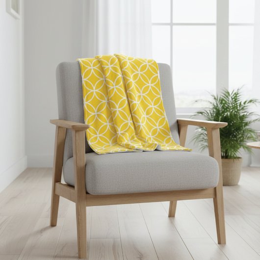 Couverture Polaire Jaune citron