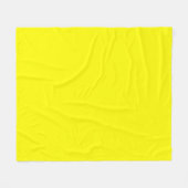 Couverture Polaire Jaune clair (couleur solide) (Devant (Horizontal))